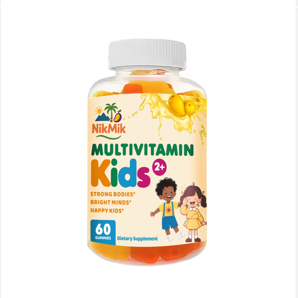 NikMik Multivitamin Kids Gummies – Boost Immunity, Focus & Energy Naturally | 60 Gummies